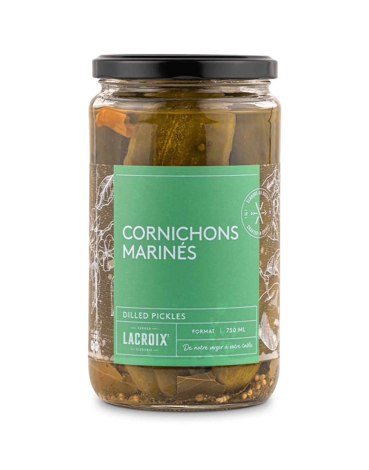 Cornichons marinés Cidrerie Lacroix