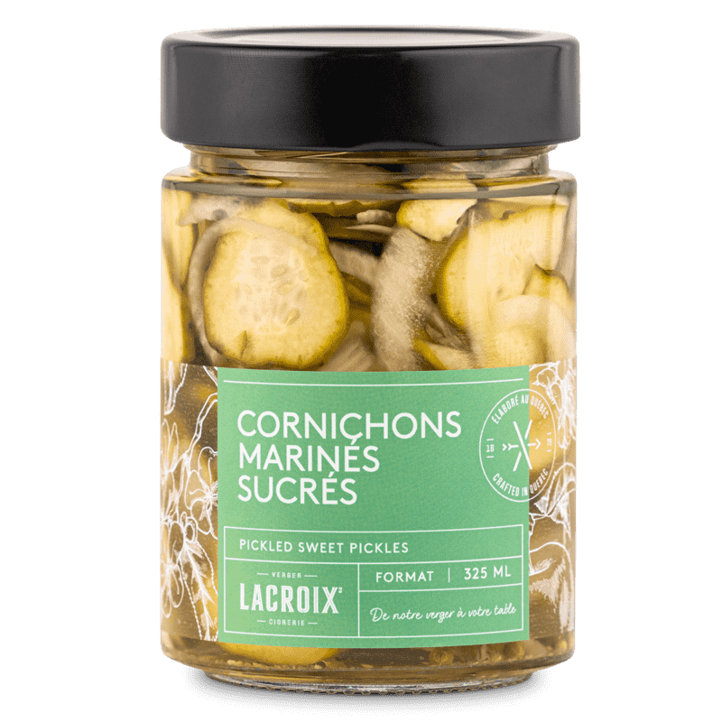 Cornichons marinés sucrés