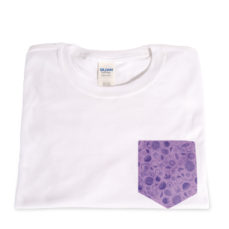 T-Shirt Poche Mauve