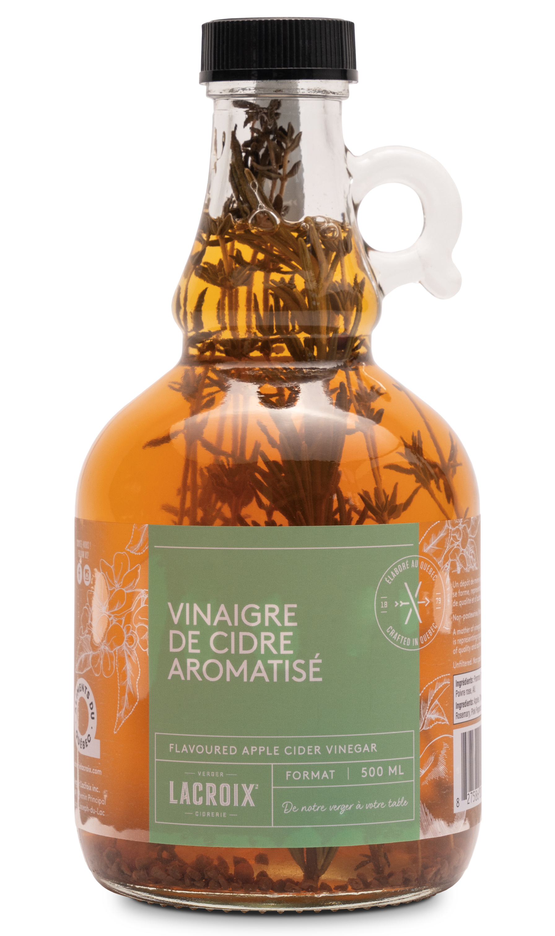 Bouteille de cidre aromatisé